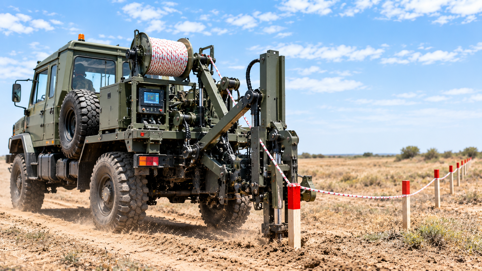 Mechanised Perimeter Marking for Minefield Operations