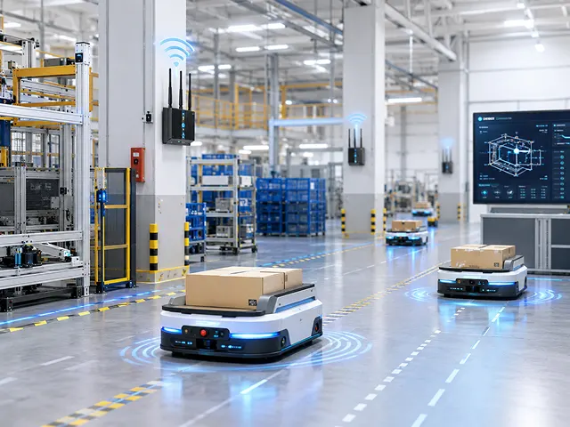 AGV Logistics Without Factory Idle Time